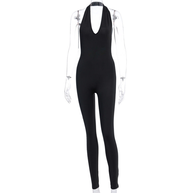 Women Skinny Sleeveless Jumpsuit – Sportlich & Figurbetont
